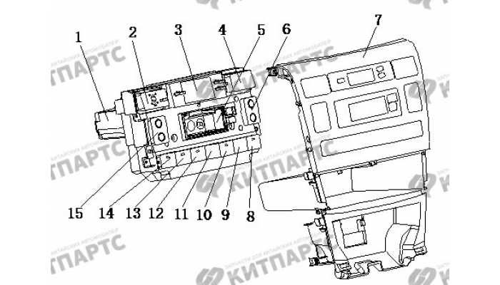 Панель управления климатконтролем BYD F3 (F3R)