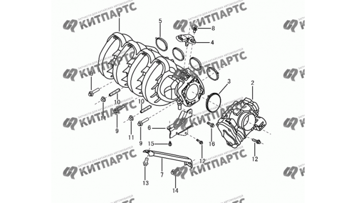 Впускной коллектор Dong Feng S30