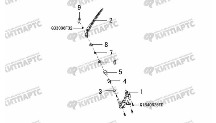 Стеклоочиститель двери задка Great Wall Hover H3