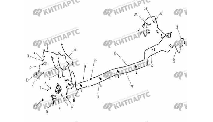 Трубки тормозные (с ABS) Geely Otaka (CK)